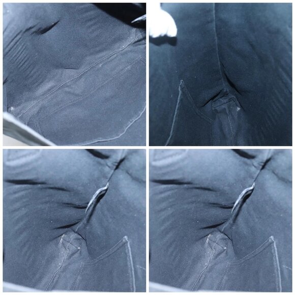 HERMES Fourre Tout Cabas Tote Bag Canvas Black Auth ti3108 - Picture 15 of 16